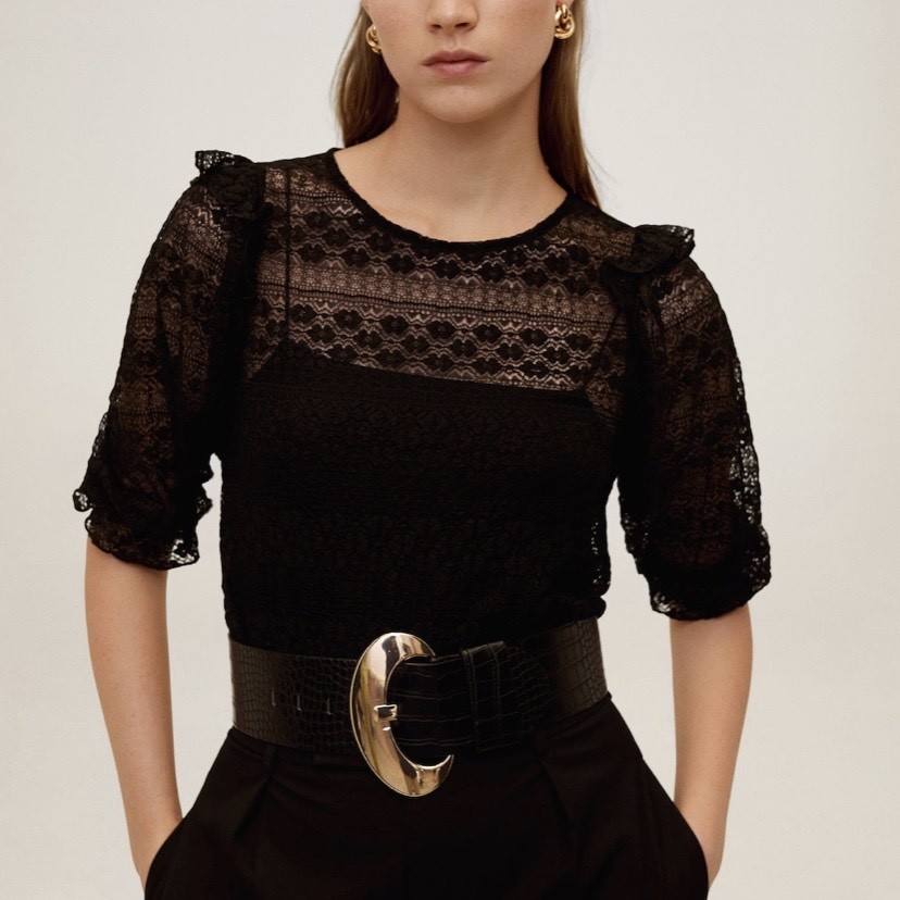 Social T-shirt de renda ✨