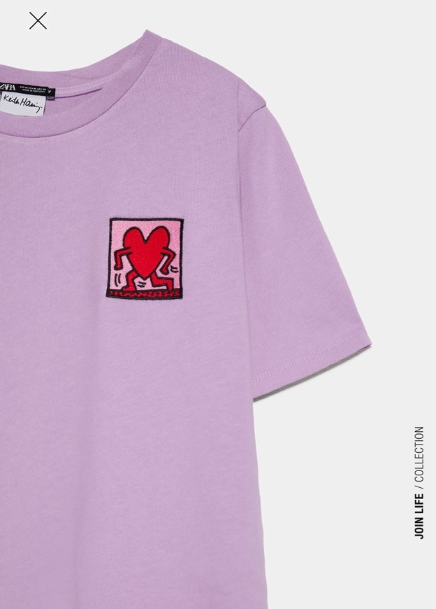 Social T-shirt bordado Keith Haring 