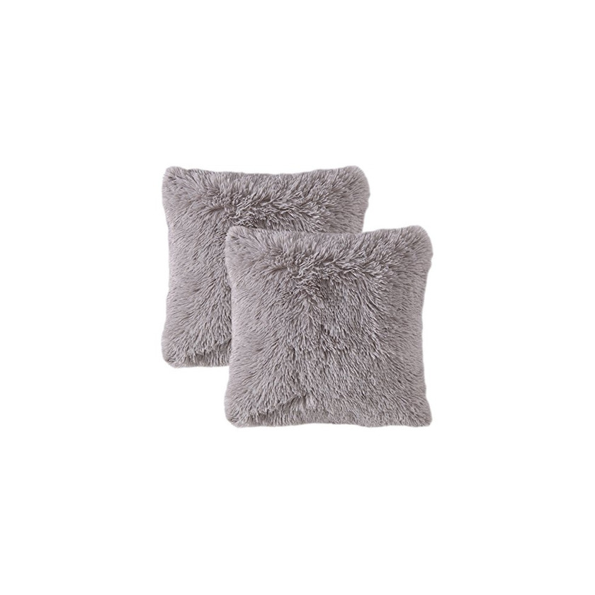 Home MIULEE Juego de 2 Cojines Protectores Faux Fur Throw Funda de cojín