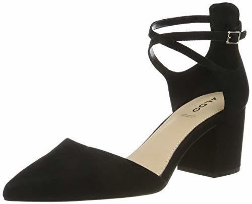 Moda ALDO Brookshear, Zapatos de tacón con Punta Abierta para Mujer, Negro