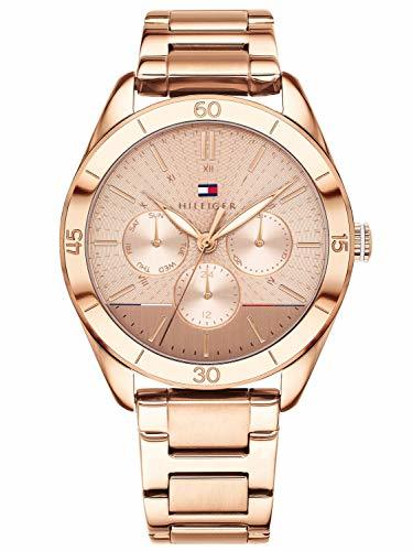 Fashion Tommy Hilfiger Reloj Multiesfera para Mujer de Cuarzo con Correa en Acero