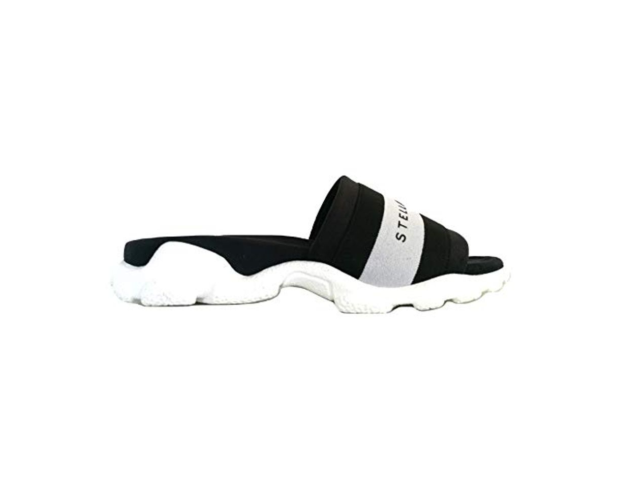 Fashion stella mc cartney - Zapatillas de Cuero para Mujer White-Black Size