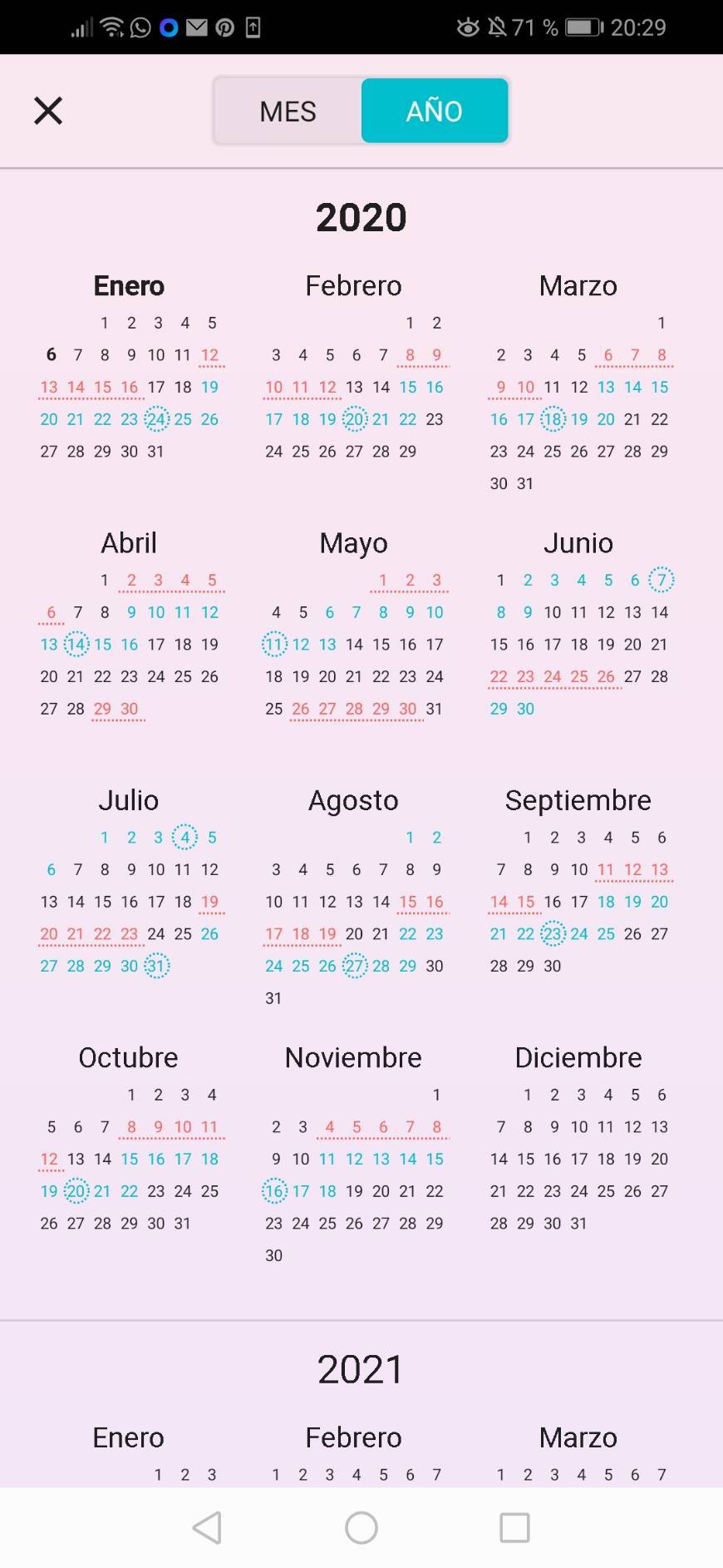 App Calendario Menstrual Flo