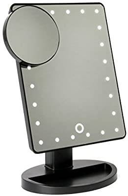 Social LED Light Up Make Up - Espelho de banho com lupa

