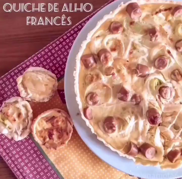 Fashion Quiche de alho francês 