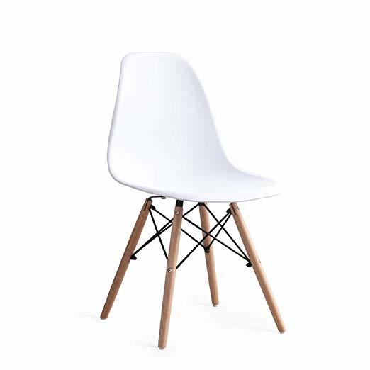 Home SKLUM Silla Scand Blanco Madera Natural Comedor