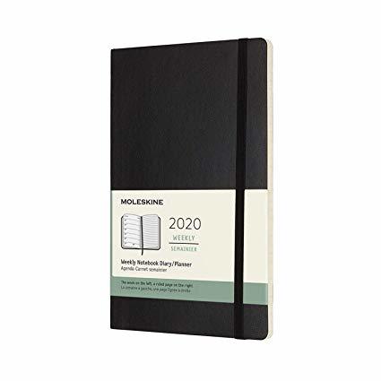 Productos Moleskine - Agenda Semanal de 12 Meses 2020, Tapa Blanda y Goma