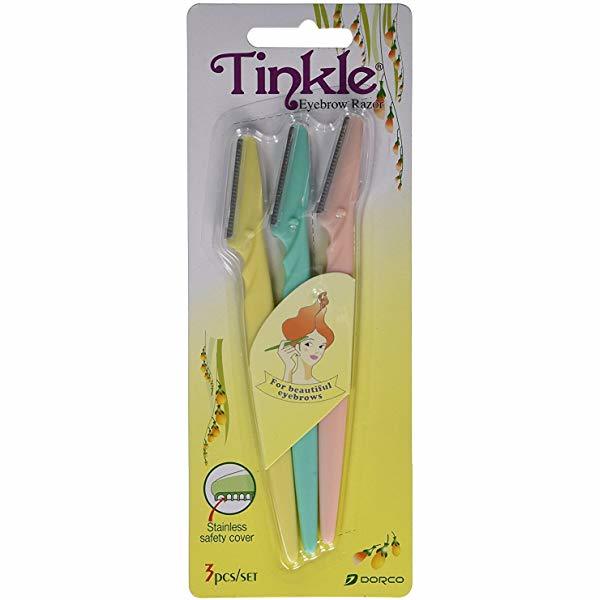 Product 1 sets de 3 cuchillas para perfilar cejas de Tinkle.