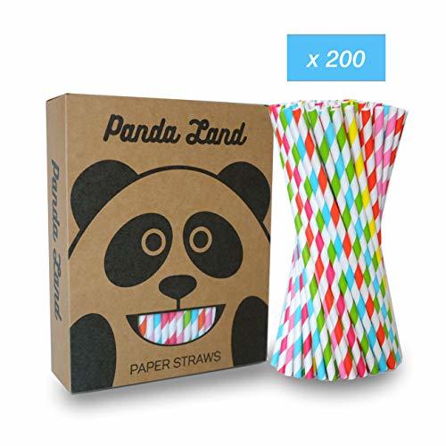 Elemento de la categoría hogar PANDA LAND Pajitas de Papel