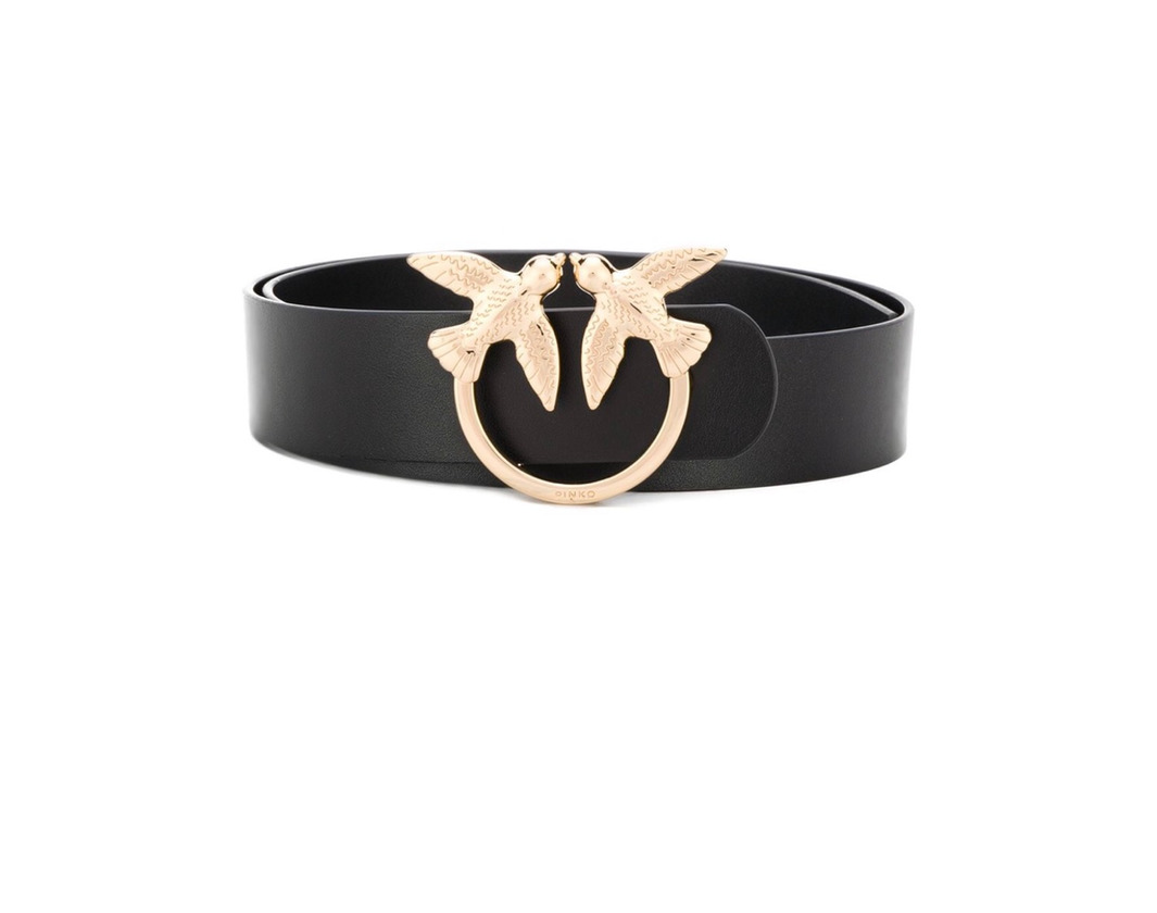 Products Pinko swallows logo plaque belt 