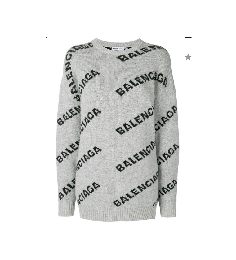 Productos Balenciaga Jacquard Logo Crew neck sweater 