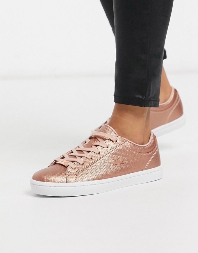 Social Lacoste Metallic pink