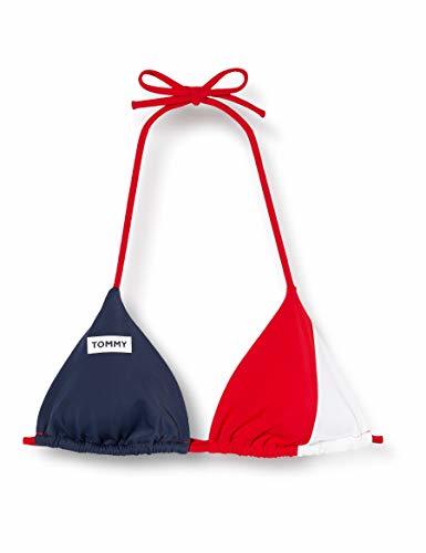 Lugar Tommy Hilfiger Trangle Rp Parte de Arriba de Bikini, Rojo