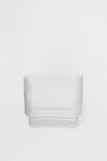 Jarra oval em vidro - Vidro transparente - HOME