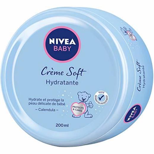 NIVEA BABY Creme Soft Bébé Visage et Corps 200 ml