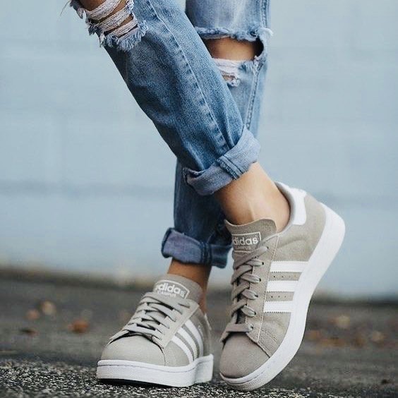 Social adidas Campus, Zapatillas de Deporte para Hombre, Gris