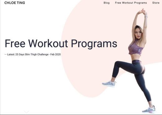 Moda Free Workout Programs - #ChloeTingChallenge - Chloe Ting