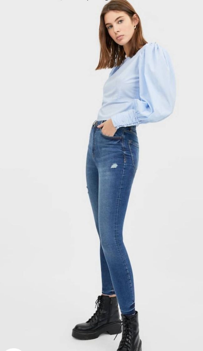 Fashion Stradivarius: Jeans Super High Waist