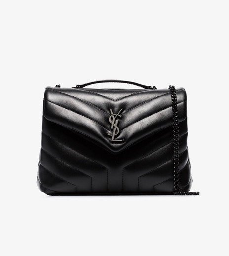 Black Loulou Small Quilted Leather Shoulder Bag