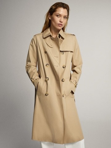 Producto Trench-coat clássico Massimo Dutti