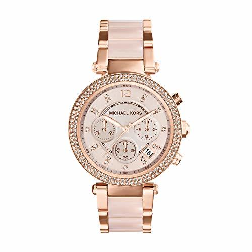 Fashion Michael Kors Reloj analogico para Mujer de Cuarzo con Correa en Acero