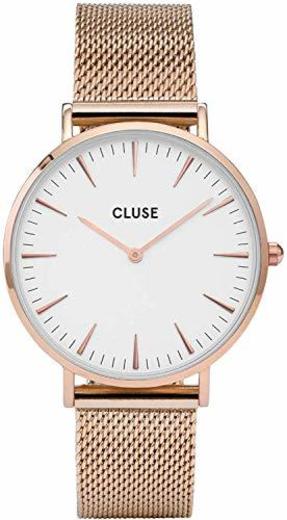 Cluse Reloj Analógico Automático para Mujer con Correa de Acero Inoxidable