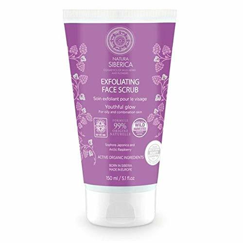 Belleza Natura Siberica Exfoliante Facial para Piel Grasa o Mixta Brillo Juvenil