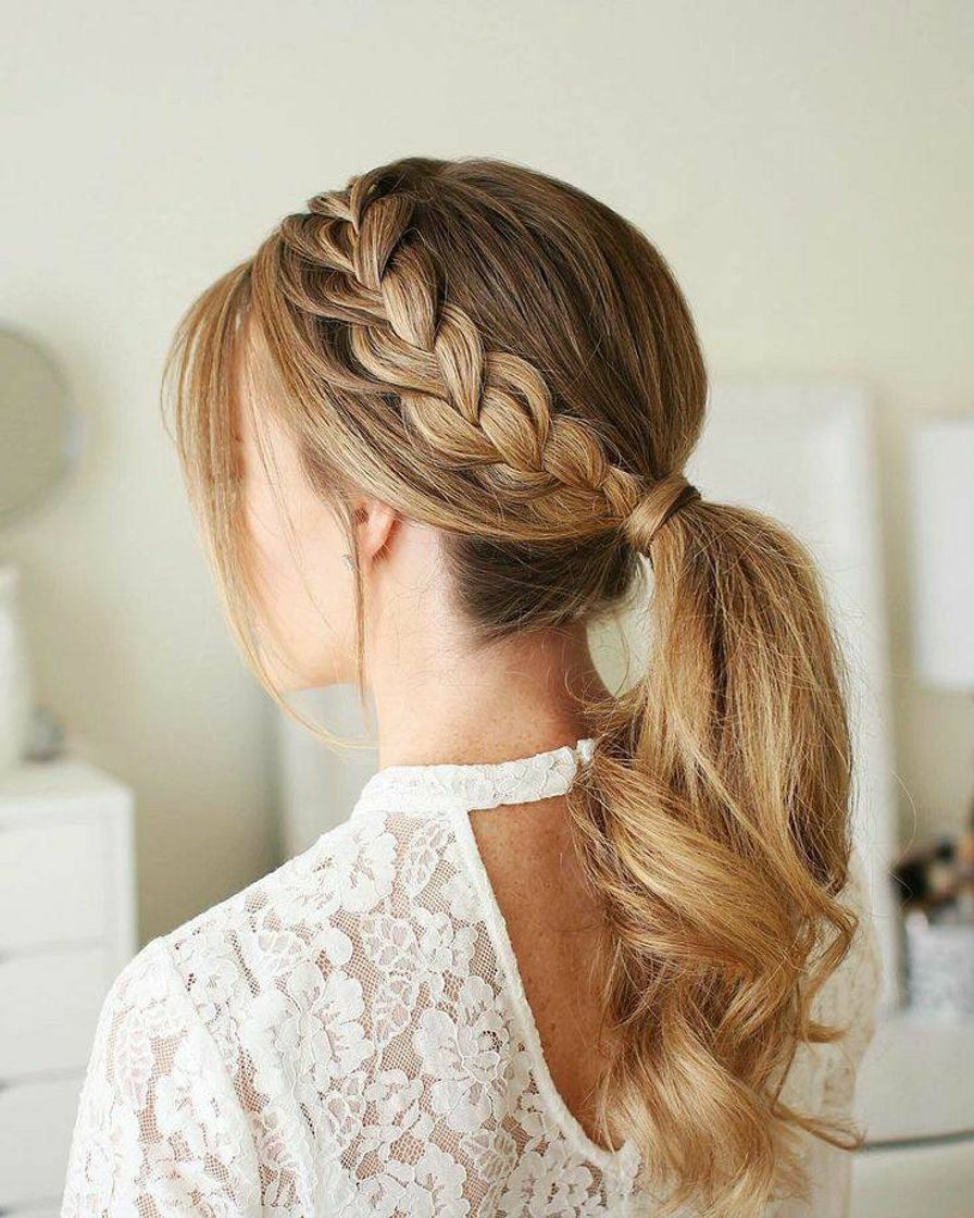 Moda Penteado fácil e lindo😍🌼