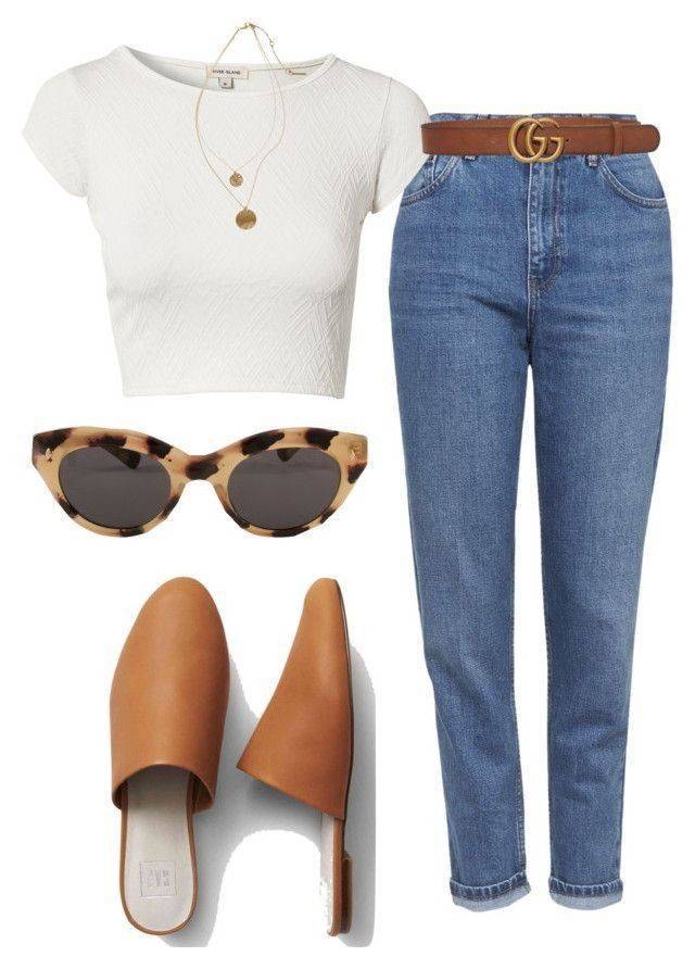 Moda Jeans & mules outfit