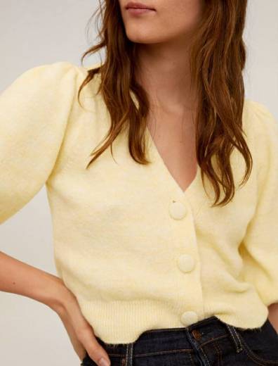 Cardigan amarelo 