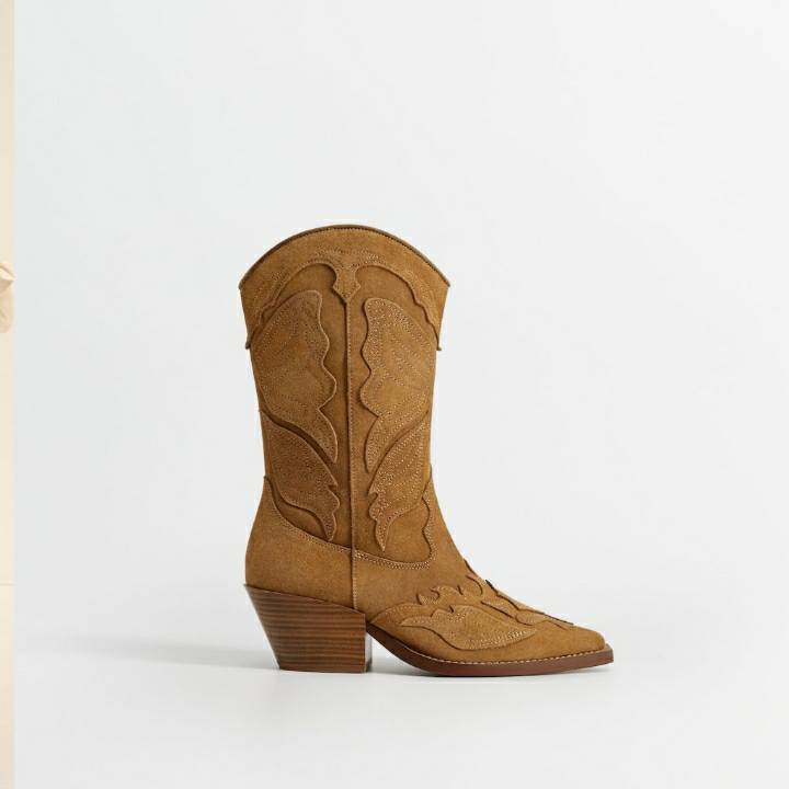 Fashion Botas Cowboy Castanhas