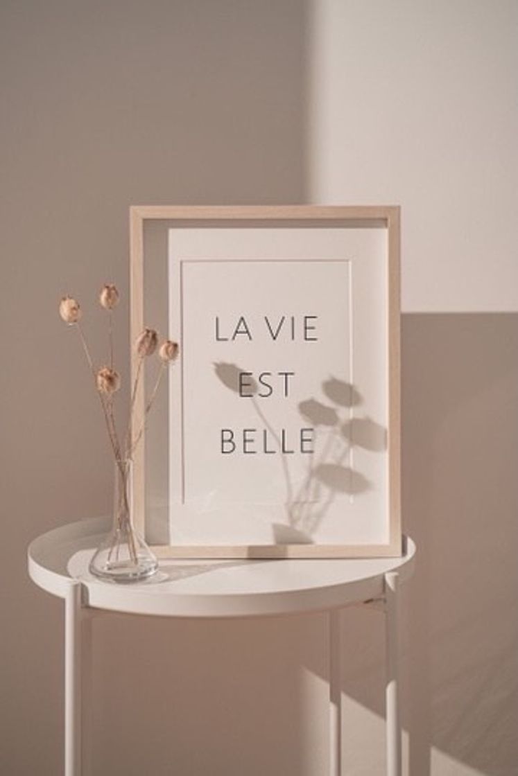 la vie est belle. 