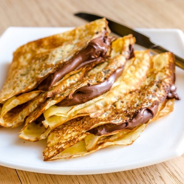 Crepes com chocolate🤤🍫