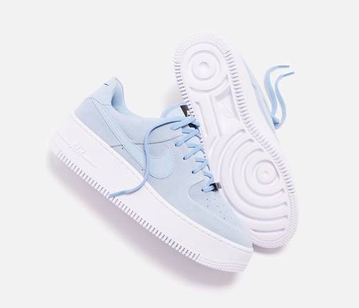 NIKE WMNS AIR FORCE 1 SAGE LOW- LIGHT ARMORY BLUE