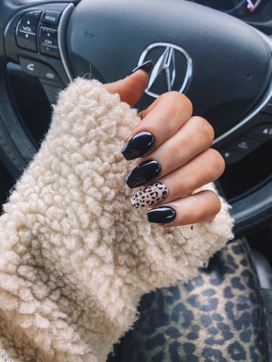 Black and leopard