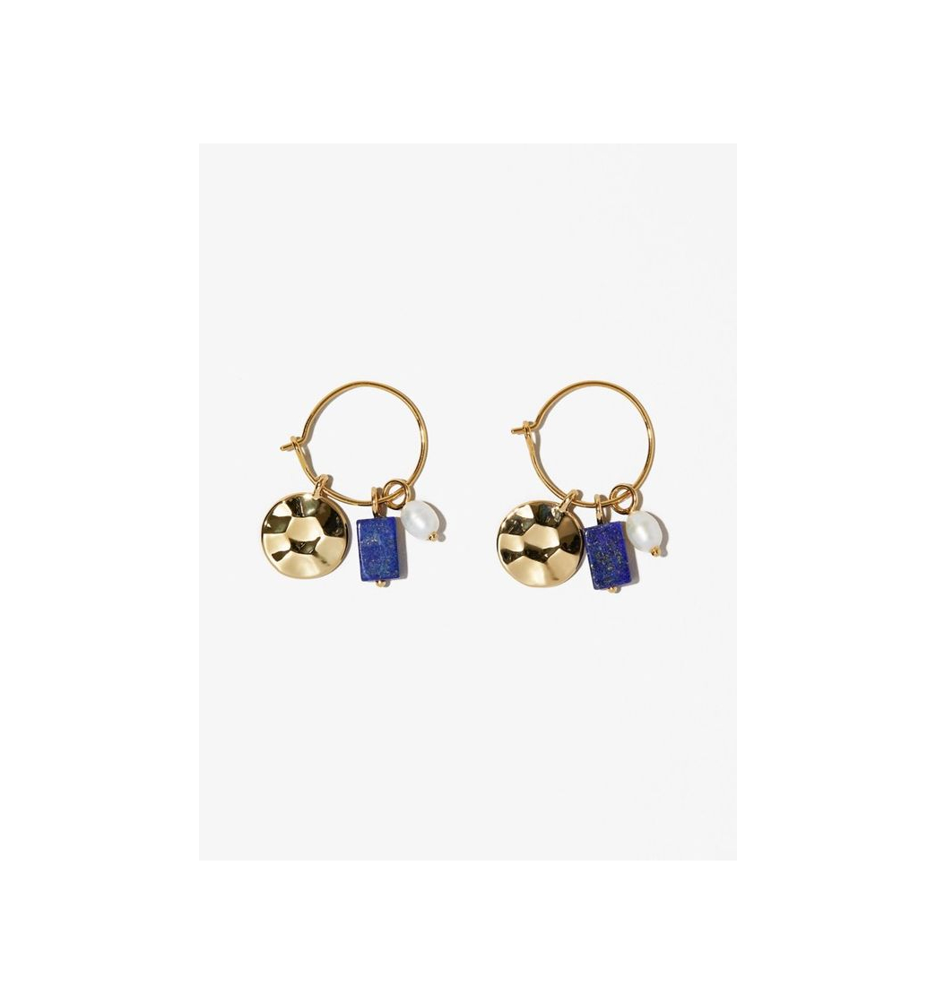 Social Charm Hoop Earrings