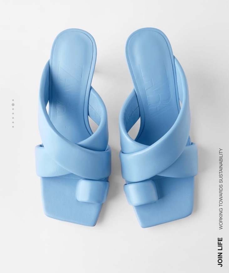 Social Sandalias trenzadas celeste