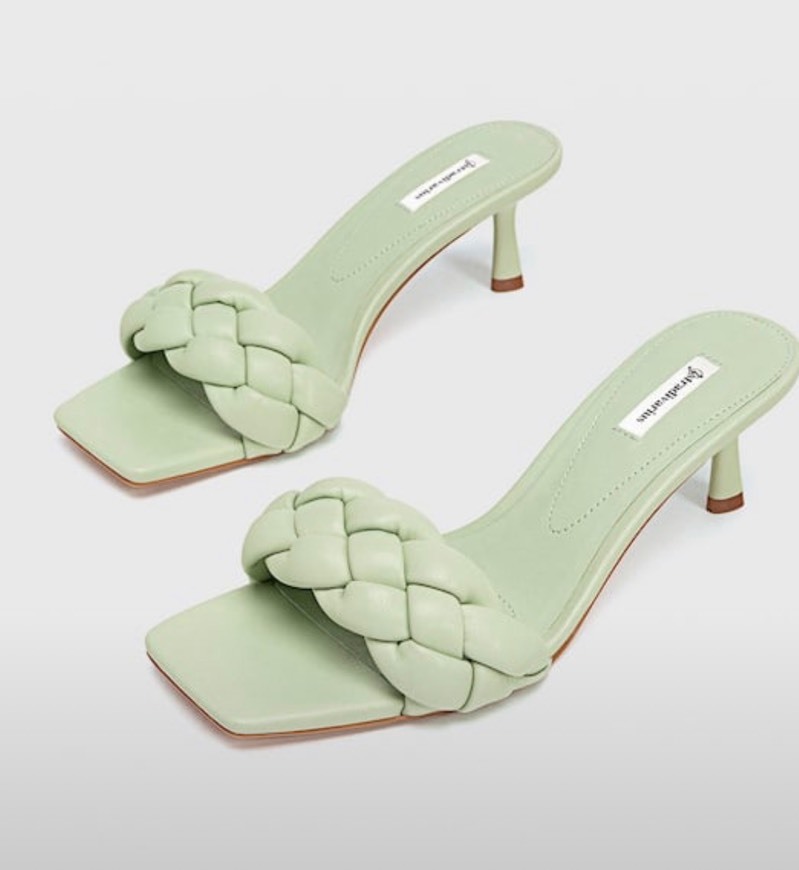 Social Sandalias trenzadas menta