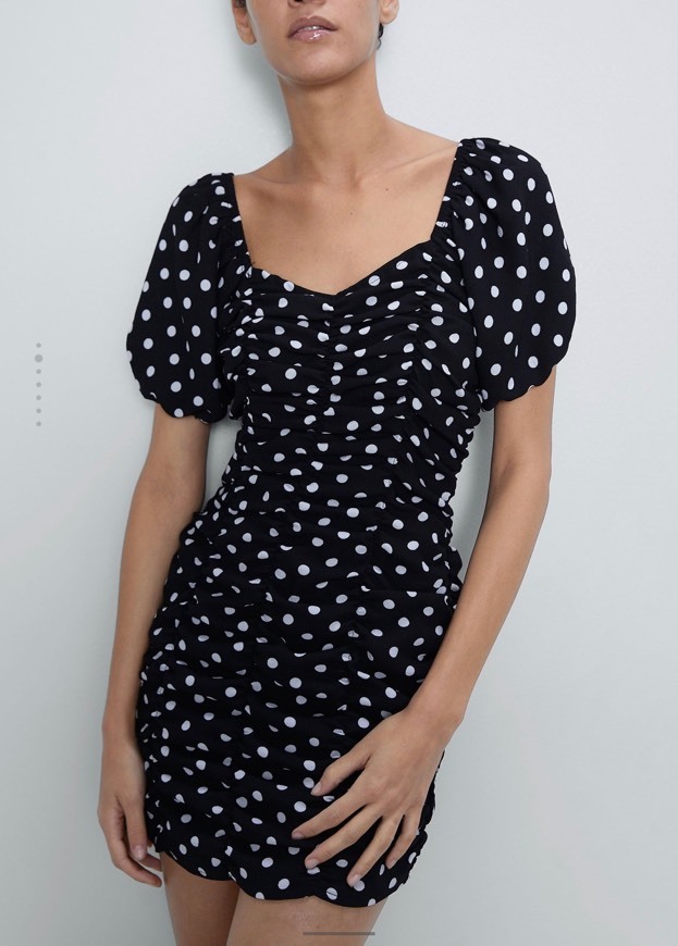 Social Vestido lunares B&N