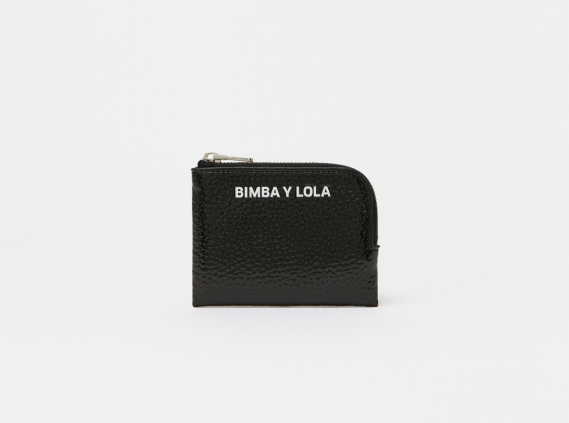 Producto Monedero corto brillante negro