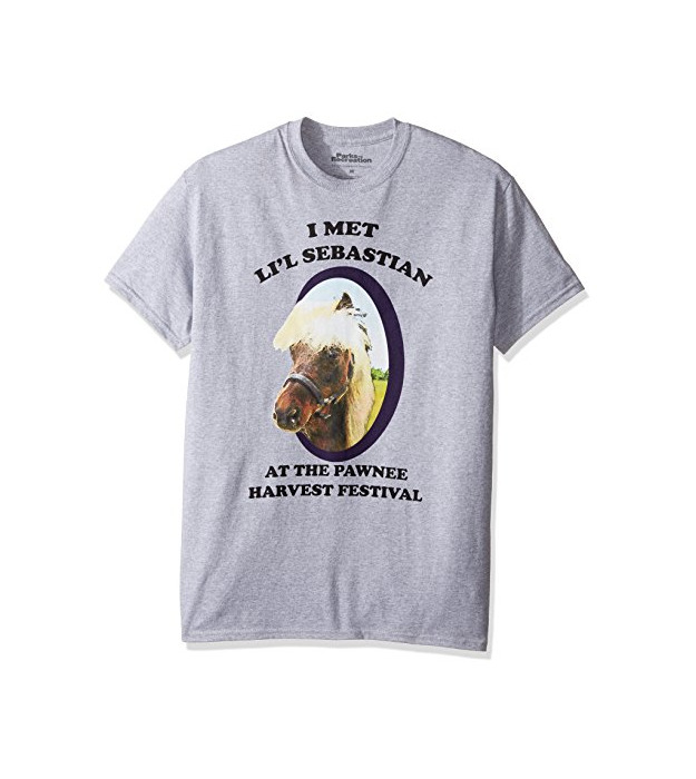 Fashion HXHSA Parks and Recreation Lil Sebastian Adult Heather Gray T-Shirt