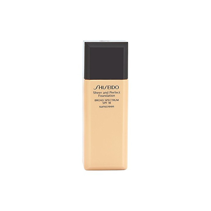 Belleza Shiseido Sheer And Perfect Foundation - Fondo de maquillaje fluido, ligero