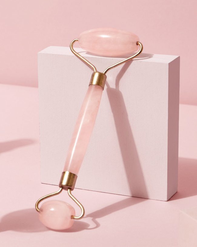 Fashion Rose quartz facial roller