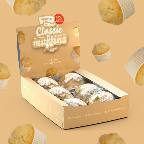 Moda 6 x Classic Muffins - Muffins com Baixo Teor de Açúcares 60 g - Prozis