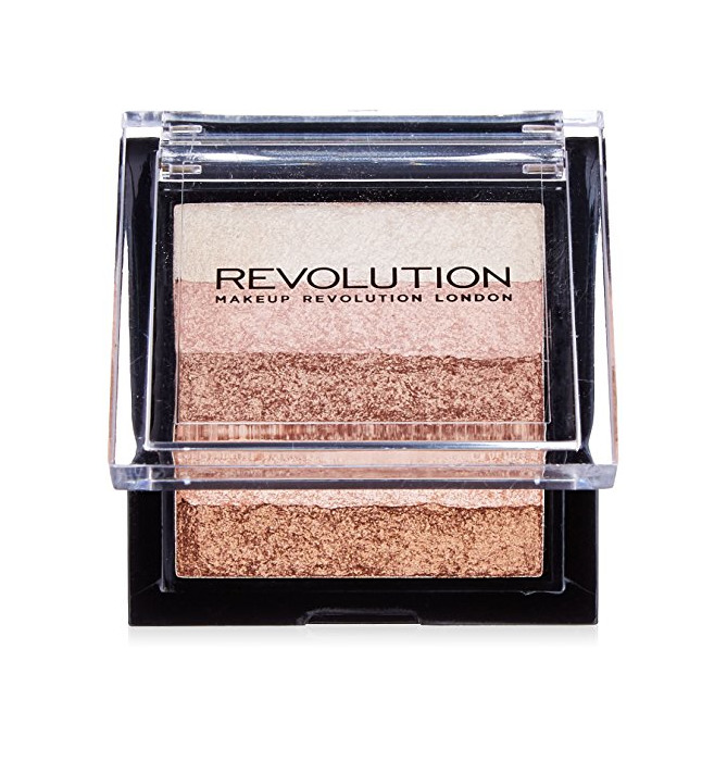 Social Makeup Revolution Vivid Shimmer Brick Highligher Palette Radiant Paleta rozświetlaczy i bronzerów