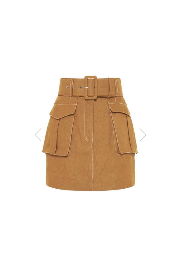 Products Eames Linen Utility Mini Skirt 