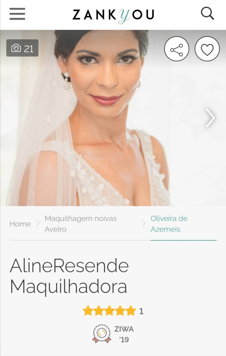 App Aline Resende Maquilhadora - Zankyou