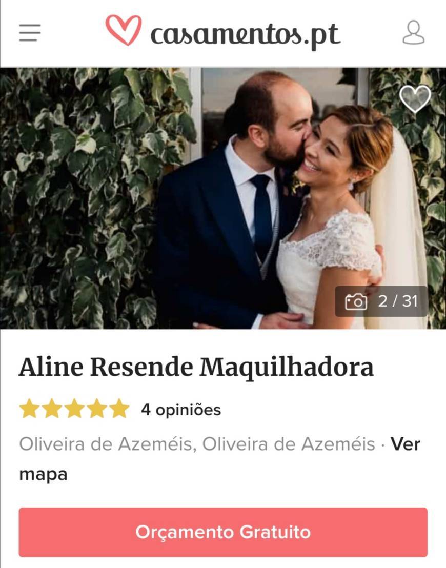 App Aline Resende Maquilhadora - Casamentos.pt