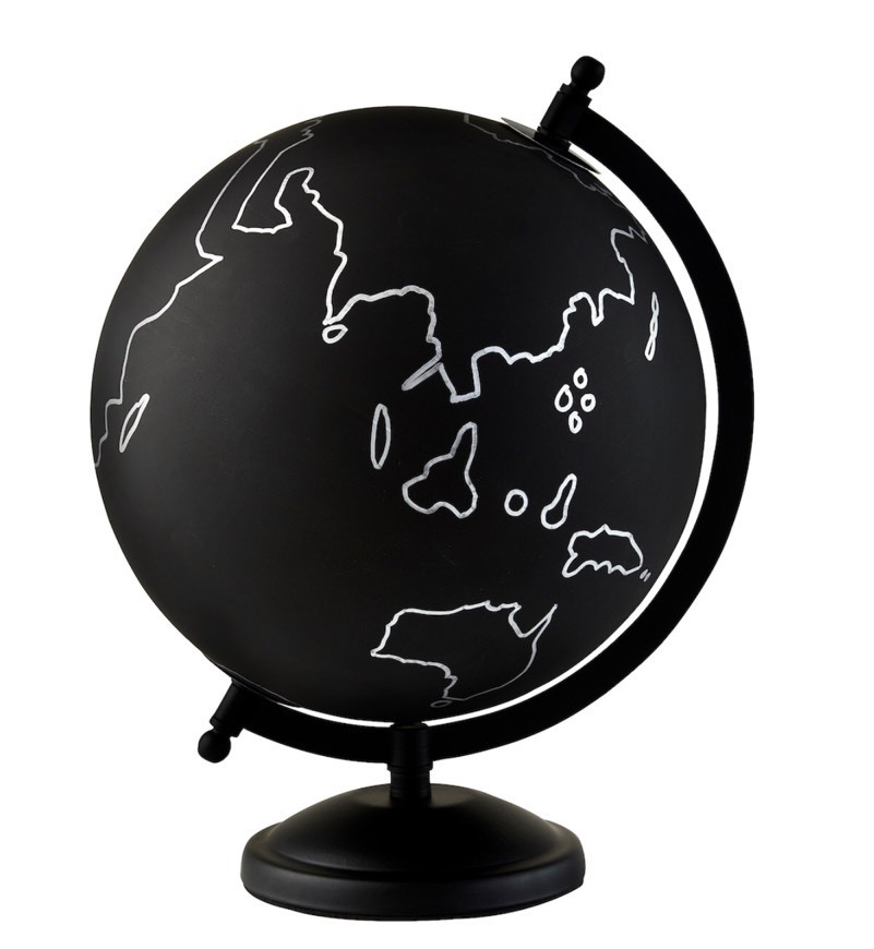 Moda LINDRANDE
Decoração, globo terrestre preto/cinzento, 28 cm