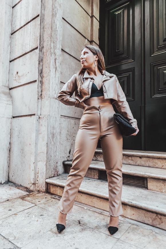 Conjunto polipele bege - Adrianne Studio